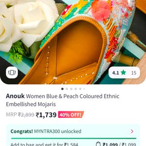 Anouk By Myntra Embellished Juttis