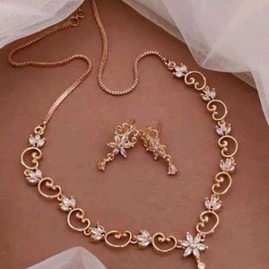 Rose gold Necklace Set