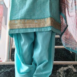 Pure Cotton Suit With" Sitara "Work