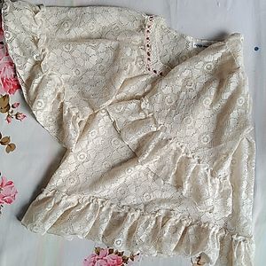 ྀི ruffled lace top ྀི