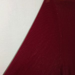 Trendy New Maroon Mesh Top For Women