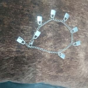 Silver Bracelet,Hair Clip , Hand Necklace