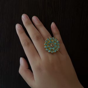 Greenish Blue Stone Ring