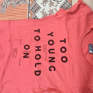 Women Peach Colour People Top