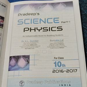 Pradeep's Physics For Class 10th