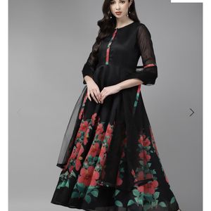 Black Long Frock  Bahama Coture