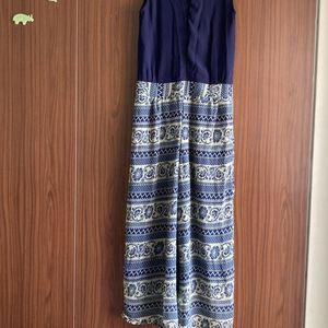 Navy Blue Jumpsuit For Festive Wear