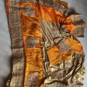 Golden And Yellow Saree