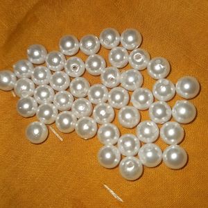 White Moti Beads