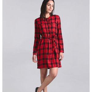 Gap Red Cheks Dress Without Belt