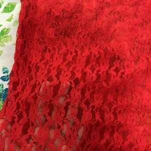 Kazo Red Lace XL Party Wear Top