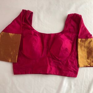 Rose Pink Back Open Blouse(Women’s)