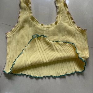 Yellow Pinterest Corset Top