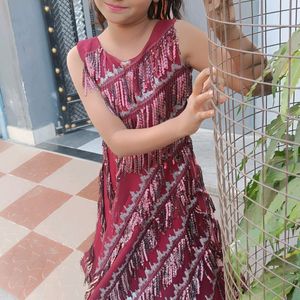 Latkan Sequence Baby Frock