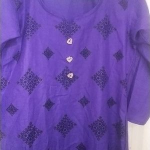 Yavi Purple Kurta