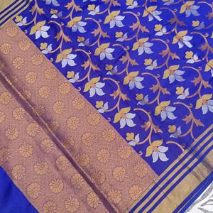 blue colour saree