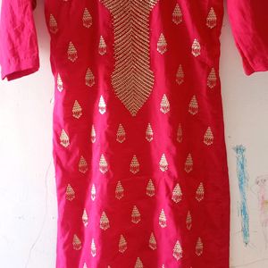 Women Red Kurti For New Condition