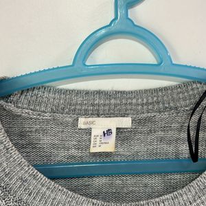 H&M Grey Knitted Sweater