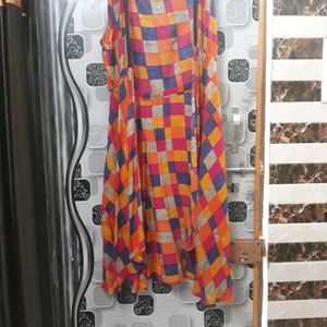 Multi Colour Frock Style Shrug