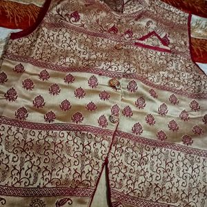 Red And Golden Aesthetic Designers Sherwani