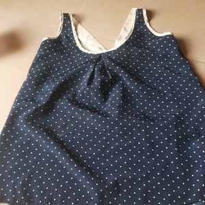 A Blue Bow Top