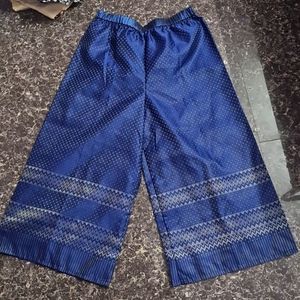 Traditional Blue Palazzo Pant