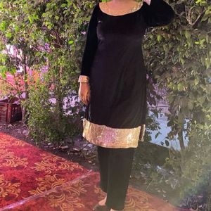 Velvet Party Wear Kurta