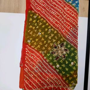 Multicolored Festive Saree