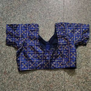 Blue Stiched Blouses