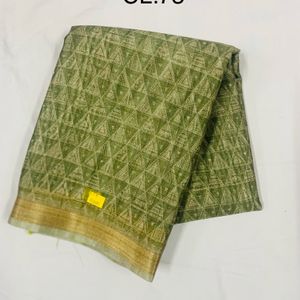 Printed Jute Cotton Jari