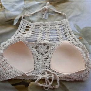 NEW CROCHETS PADDED BRALETTE TOP