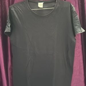 Black Solid Tshirt