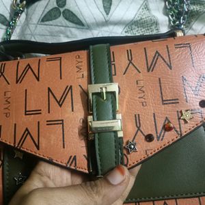 Olive Green Classy Sling Bag