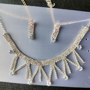 AD Necklace Set With Earings