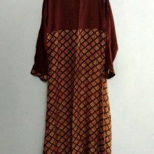 📢 Sale 📢 Sale 📢 Sale 📢 Brown Printed Gown For Womens