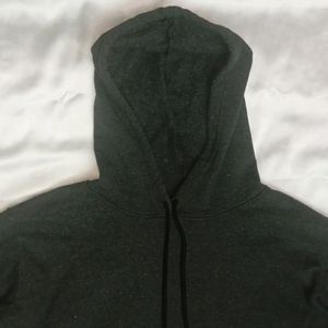 Charcoal Croped Hoodie