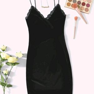 SHEIN velvet Dress