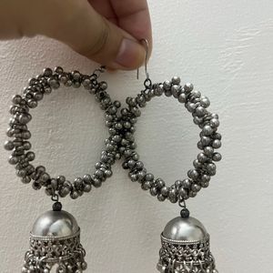 Black Metal Earrings