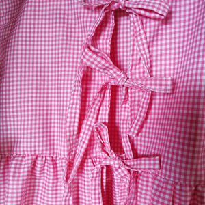 Pink Gingham Top