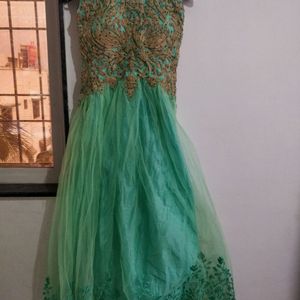 green net gown