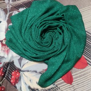 Green Glitter Hijab