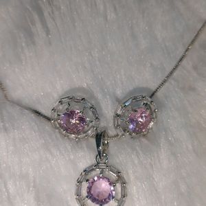 Pink Pendant Set