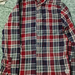 Red And Blue Checks Party Shirt