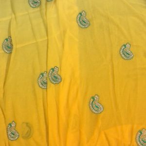 Two Shaded Soft Chiffon Saree