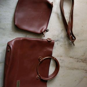 A Brown Colored Handbag