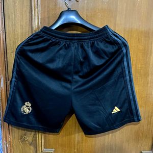 ADIDAS REAL MADRID JET BLACK SHORTS