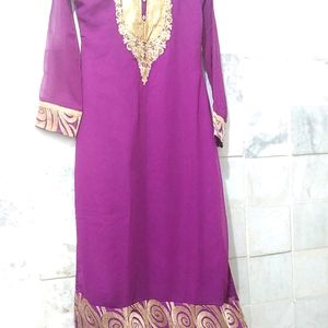 long georgette kurti