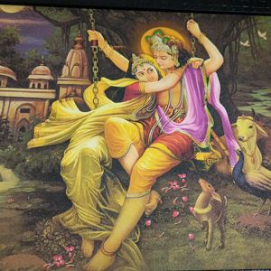 Radha Krishna Wall Painting