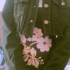 crop denim jacket