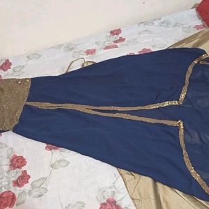 Beautiful Indowestern Dress Skirt With Upper